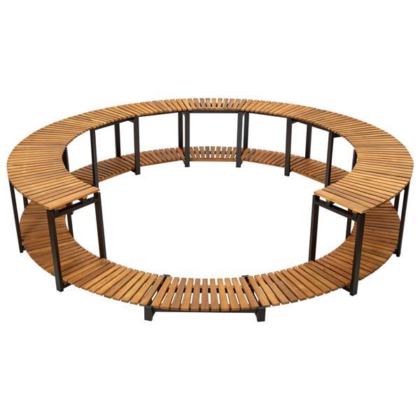 Grote foto vidaxl spa ombouw 273x53 cm massief acaciahout tuin en terras zwembaden toebehoren