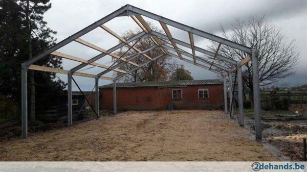 Grote foto stalen spanten vr woning stal loods zelfbouwer doe het zelf en verbouw ijzerwaren en bevestigingsmiddelen