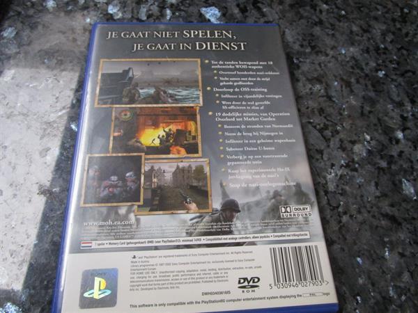 Grote foto ps2 medal of honour frontline spelcomputers games playstation 2