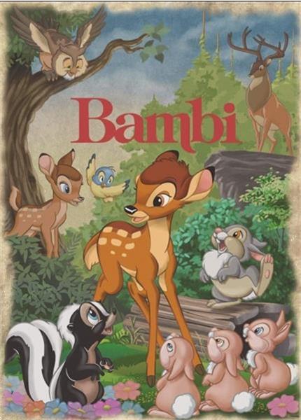 Grote foto legpuzzel disney bambi 1000 stukjes kinderen en baby puzzels