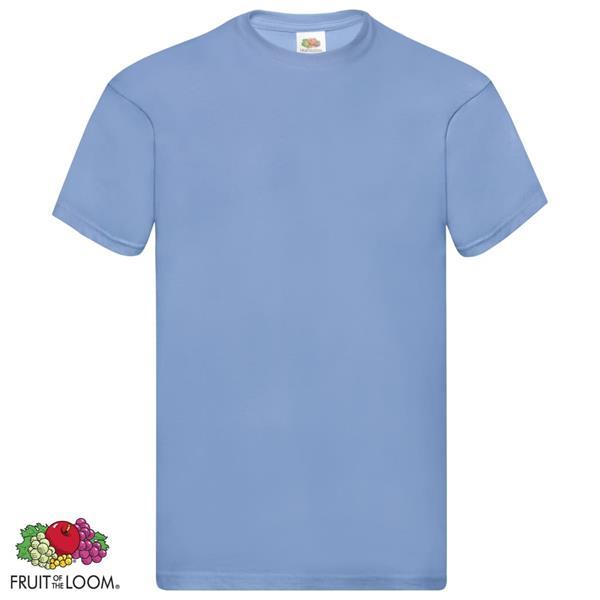 Grote foto fruit of the loom t shirts original 5 st xxl katoen lichtbla kleding heren t shirts