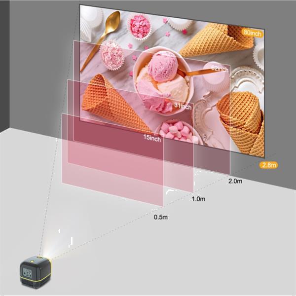 Grote foto pk yg300 mini led projector beamer home media speler theat audio tv en foto videoprojectoren