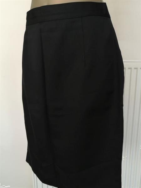 Grote foto zwarte zomer rok in katoen maat 40 als nieuw kleding dames jurken en rokken