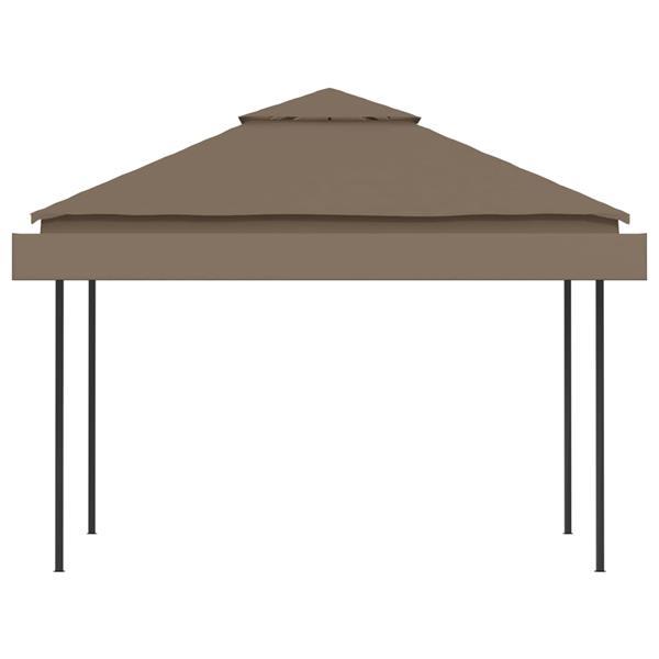 Grote foto vidaxl prieel met uitschuifbare daken 180 g m 3x3x2 75 m ta tuin en terras overige tuin en terras