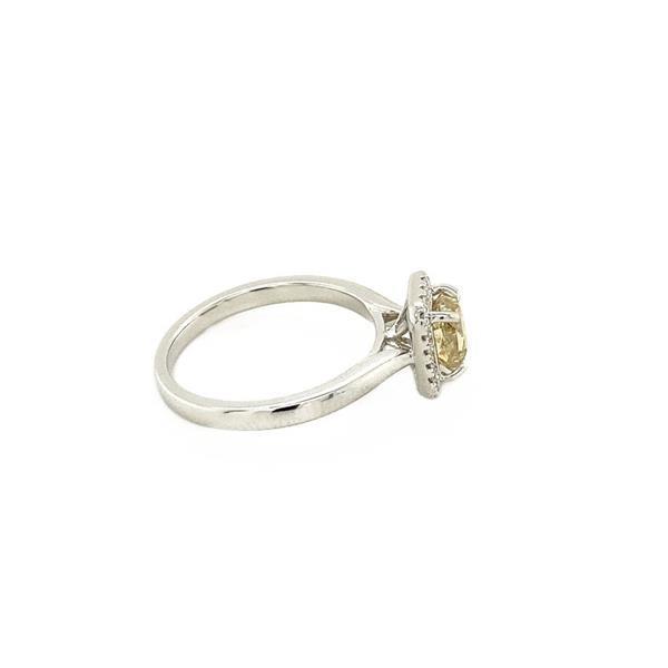 Grote foto witgouden ring met 1.11ct. diamant 14 krt nieuw kleding dames sieraden