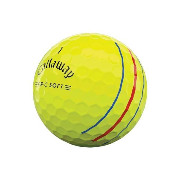 Grote foto callaway erc soft triple track golfballen dozijn geel sport en fitness golf