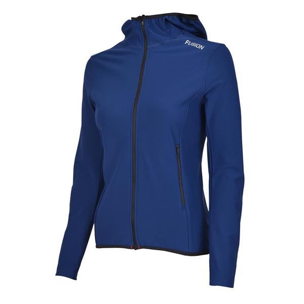 Grote foto fusion recharge hoodie night blue dames size s kleding dames sportkleding