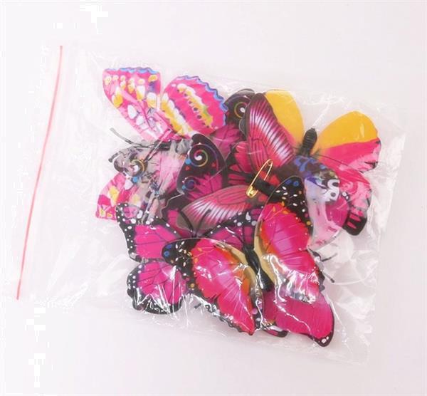 Grote foto prinsessenjurk roze vlinders korte mouw luxe gratis kroon kinderen en baby overige