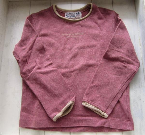 Grote foto frambooskleurige longsleeve river woods 4j kinderen en baby maat 104