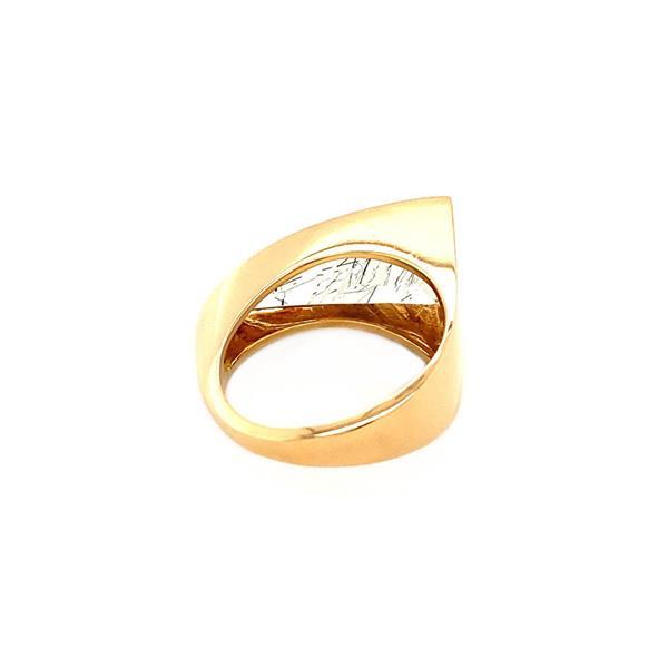 Grote foto rosegouden ring met toermalijn quartz 18 krt nieuw kleding dames sieraden