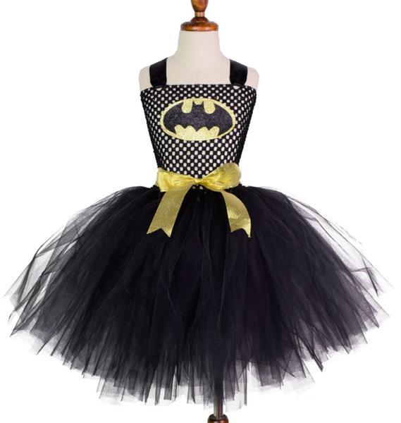 Grote foto batgirl meisje tutu prinsessenjurk gratis tas hanger maat kleding dames verkleedkleding