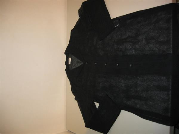 Grote foto zwart doorzichtig hemdje maat 40 canda c a kleding dames truien en vesten