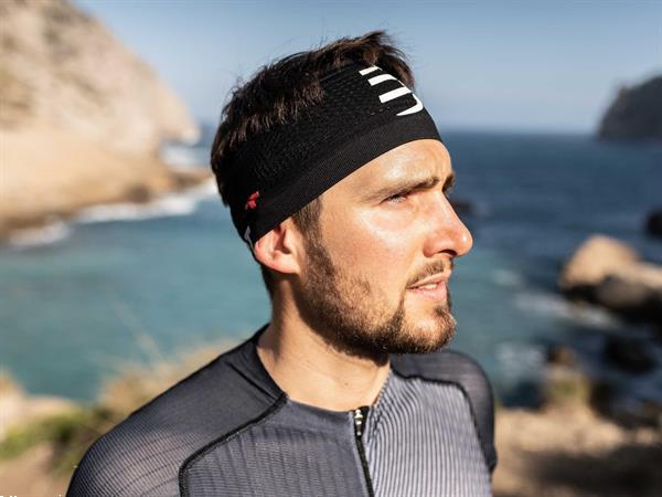 Grote foto compressport headband on off black per stuk sport en fitness loopsport en atletiek