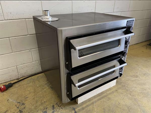 Grote foto rvs dubbele pizzaoven oven 2 x 4 pizza 400v horeca diversen overige diversen