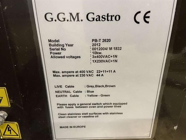 Grote foto rvs dubbele pizzaoven oven 2 x 4 pizza 400v horeca diversen overige diversen