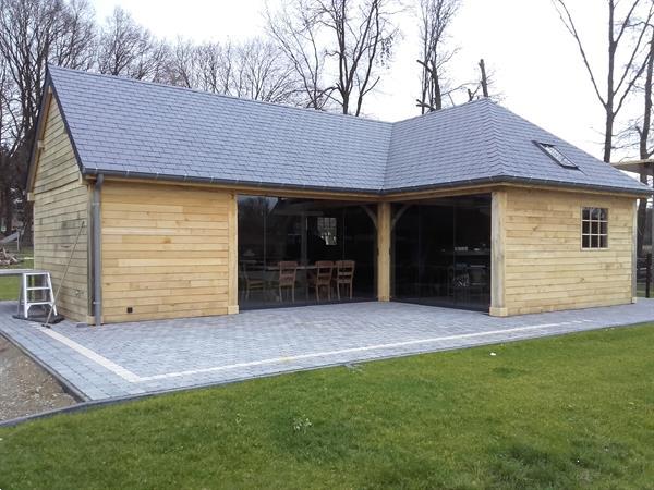 Grote foto eiken poolhouses en bijgebouwen op maat tuin en terras tuinhuisjes en blokhutten