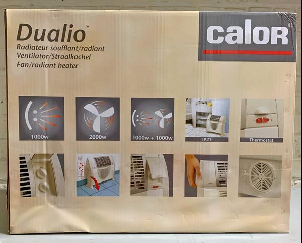 Grote foto dualio calor stralkachel 2000w doe het zelf en verbouw verwarming radiatoren