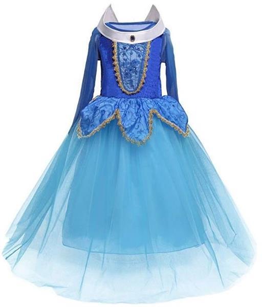 Grote foto prinsessenjurk blauw luxe gratis handschoenen 3 4 jaar le kinderen en baby overige