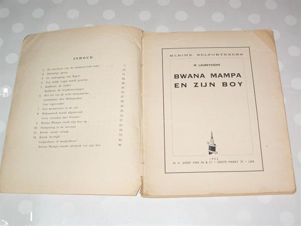 Grote foto bwana mampa en zijn boy h. laureyssens 1952 boeken avontuur en actie