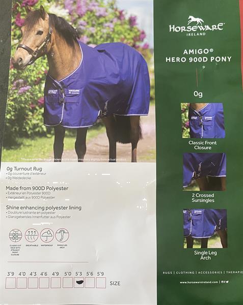 Grote foto nieuw horseware amigo hero acy pony regendeken dieren en toebehoren dekens en dekjes