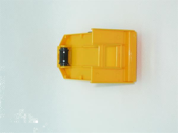 Grote foto plastic flatbed trailer geel oranje kinderen en baby speelgoed voor jongens