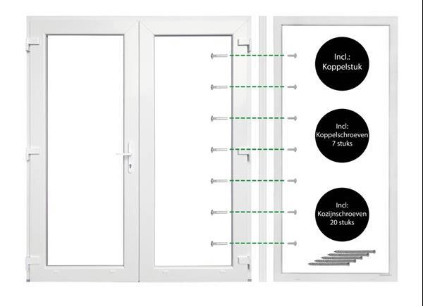 Grote foto deuren dubbele deuren buitendraaiend dubbele deur met zi doe het zelf en verbouw deuren en horren