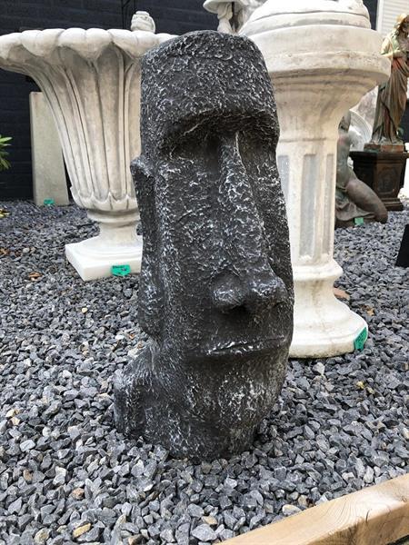 Grote foto stenen beeld van moai de paaseilanden tuin en terras tuinbeelden en tuinkabouters