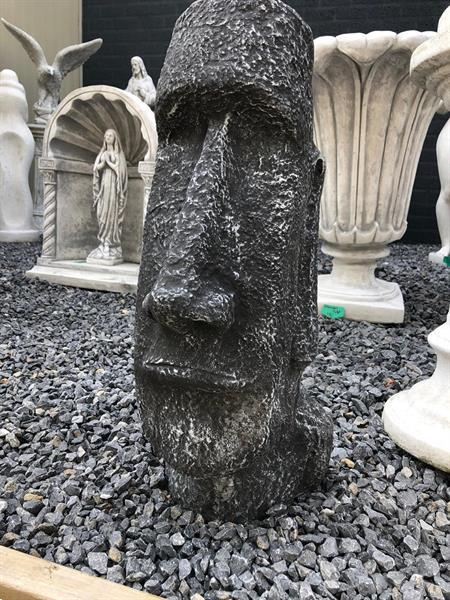 Grote foto stenen beeld van moai de paaseilanden tuin en terras tuinbeelden en tuinkabouters