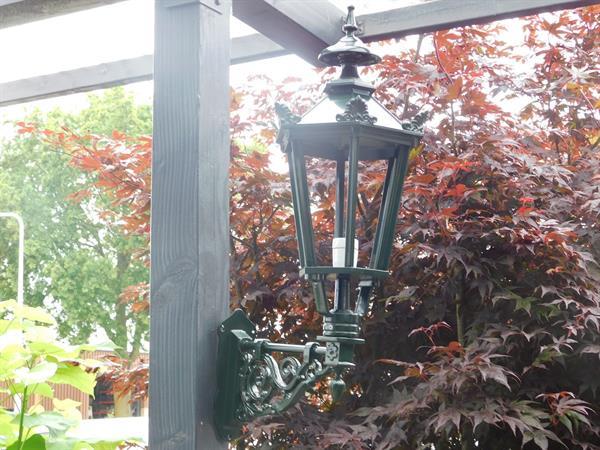 Grote foto buitenlamp wandlamp aluminium groen tuin en terras verlichting