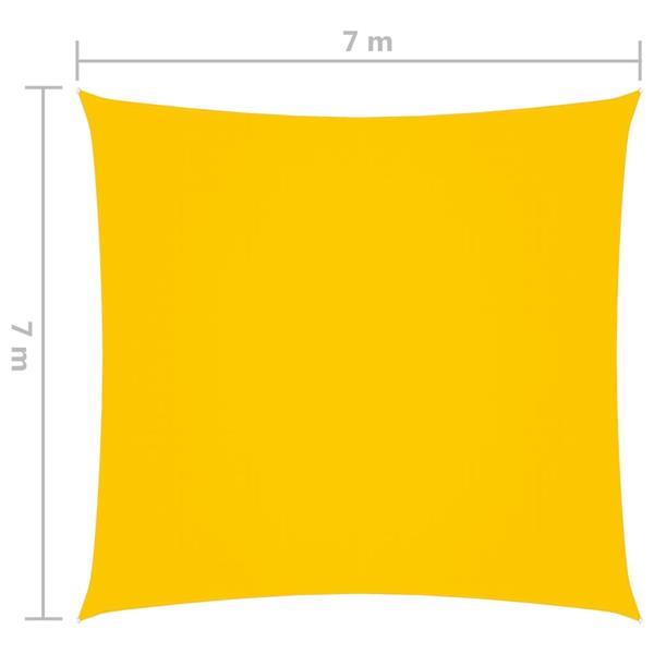 Grote foto vidaxl voile de parasol tissu oxford carr 7x7 m jaune tuin en terras overige tuin en terras