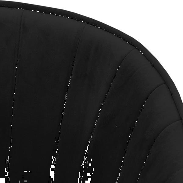 Grote foto vidaxl eetkamerstoel fluweel zwart huis en inrichting stoelen