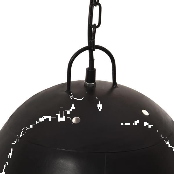 Grote foto vidaxl hanglamp industrieel rond 25 w e27 42 cm zwart huis en inrichting overige