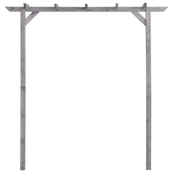 Grote foto vidaxl pergola 200x40x205 cm ge mpregneerd grenenhout grijs tuin en terras tuindecoratie