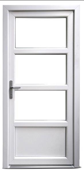 Grote foto deuren buitendeuren buitendraaiend deur wit 3 4 glas basic doe het zelf en verbouw deuren en horren
