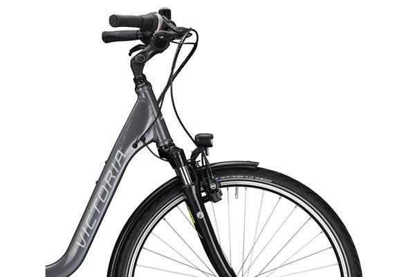 Victoria eTrekking 5.6 Damesfiets 28 Inch Steengrijs/Zwart Kopen | Elektrische  Fietsen