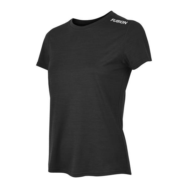 Grote foto fusion c3 t shirt black dames size s kleding dames sportkleding