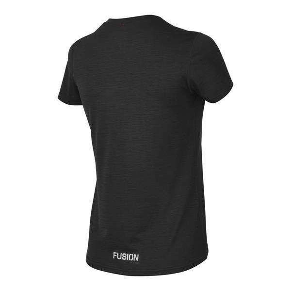 Grote foto fusion c3 t shirt black dames size s kleding dames sportkleding