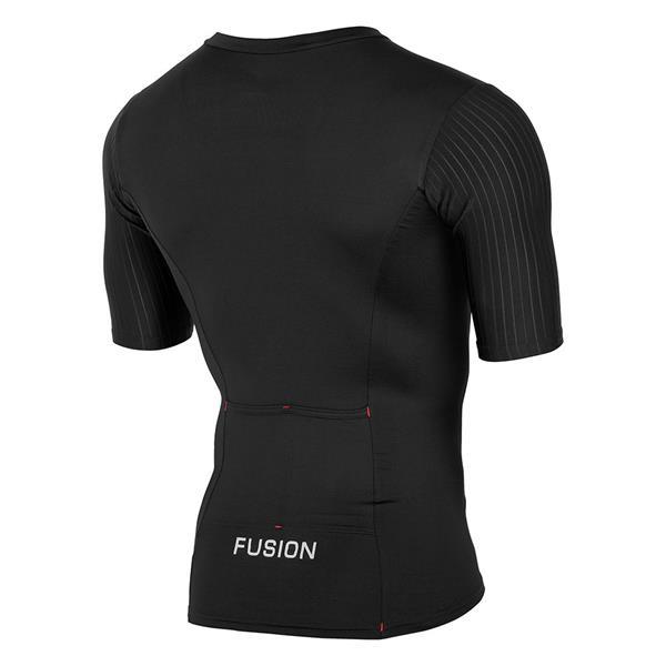Grote foto fusion sli tri top short sleeve black size large sport en fitness fietsen en wielrennen