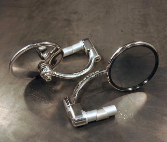 Grote foto halcyon 830 klassieke bar end spiegel rond rvs motoren overige accessoires