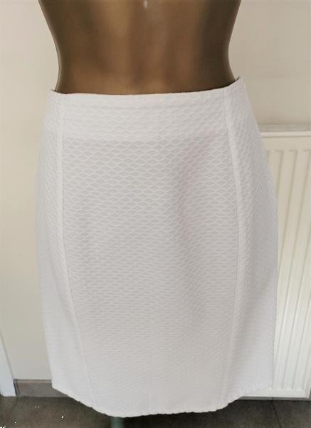 Grote foto witte rok met honingraat motiefje 38 40 nieuw kleding dames rokken
