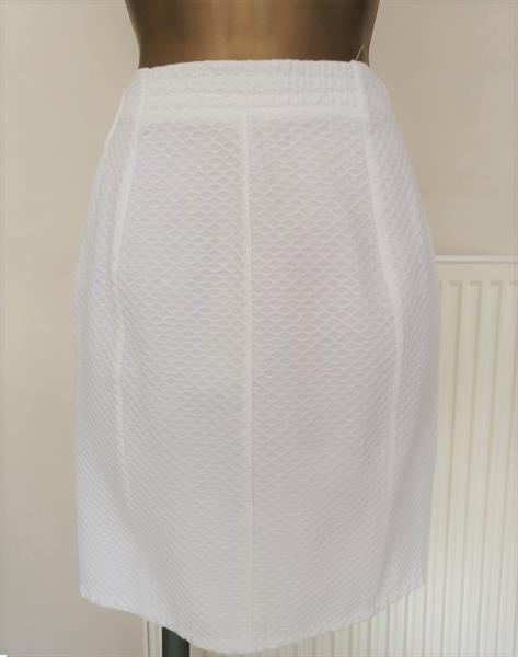 Grote foto witte rok met honingraat motiefje 38 40 nieuw kleding dames rokken