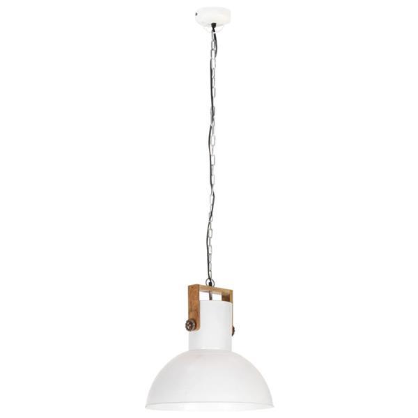 Grote foto vidaxl hanglamp industrieel rond 25 w e27 52 cm mangohout wi huis en inrichting overige