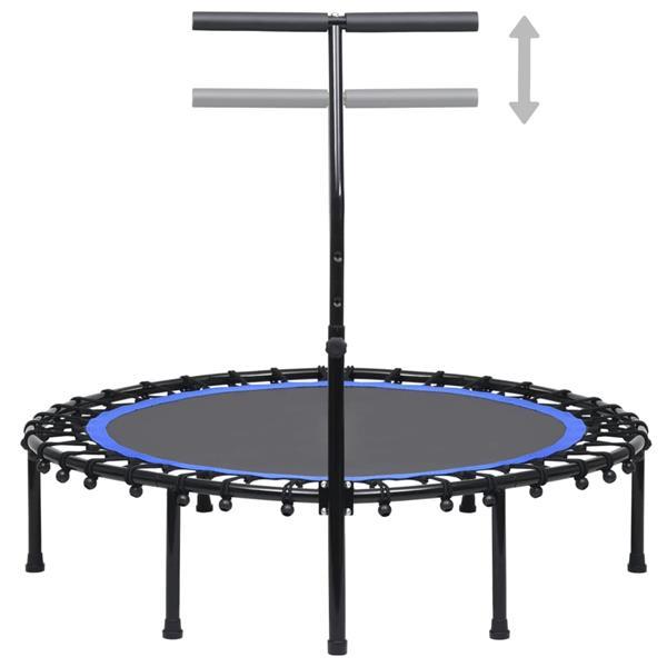 Grote foto vidaxl fitnesstrampoline met handgreep 122 cm kinderen en baby trampolines en springkussens