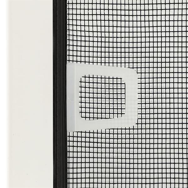 Grote foto vidaxl raamhor 110x130 cm wit doe het zelf en verbouw deuren en horren