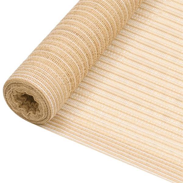 Grote foto vidaxl filet brise vue beige 1 2x10 m pehd 195 g m tuin en terras overige tuin en terras