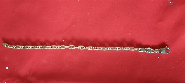 Grote foto 18k geelgouden armband met fantasieschakel sieraden tassen en uiterlijk armbanden voor haar