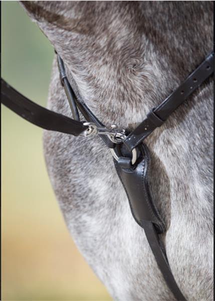 Grote foto breastplate long bridge color black size full dieren en toebehoren paarden accessoires