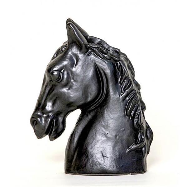 Grote foto metal vase color black size one dieren en toebehoren paarden accessoires