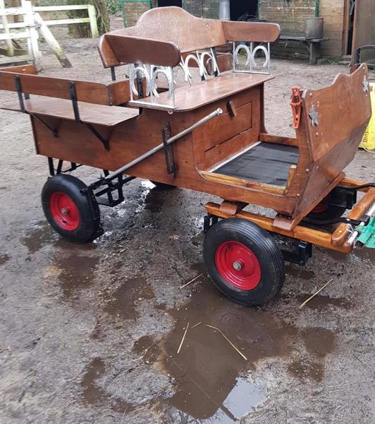 Grote foto ponykoets enkelspan dieren en toebehoren rijtuigen en koetsen