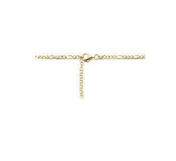 Grote foto goudkleurige collier figaro 3 0 mm 41 4 cm kleding dames sieraden